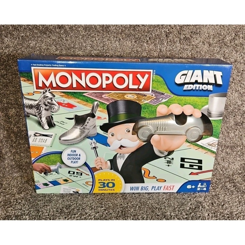 Spin Master Games, Monopoly Board Game Giant Edition, Indoor & Outdoor Games